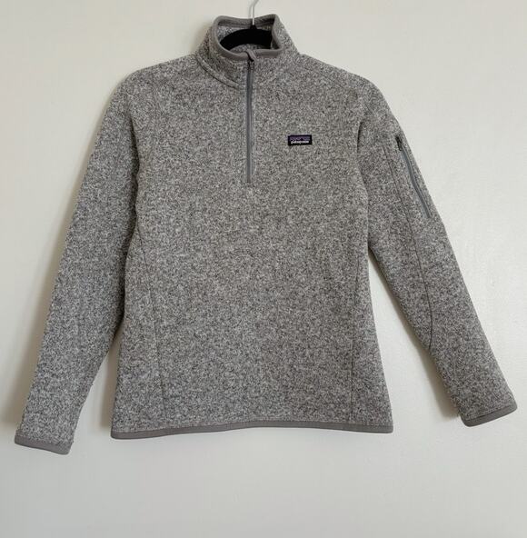 Patagonia Jackets & Blazers - Light Grey Patagonia Better Sweater 1/4 Zip XS